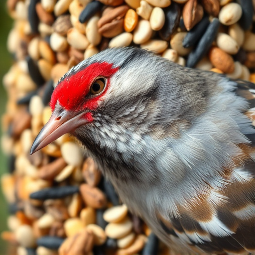 Close-up of mixed bird seed blend