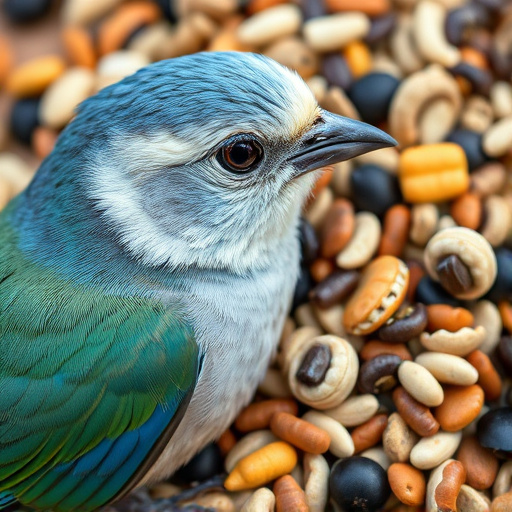 Close-up of mixed bird seed blend