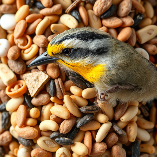 Close-up of mixed bird seed blend