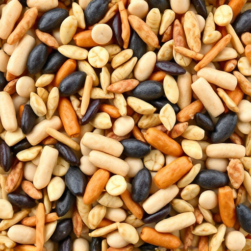 Close-up of mixed bird seed blend