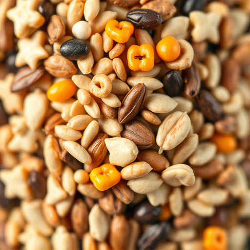 Close-up of mixed bird seed blend