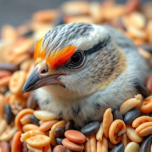 Close-up of mixed bird seed blend