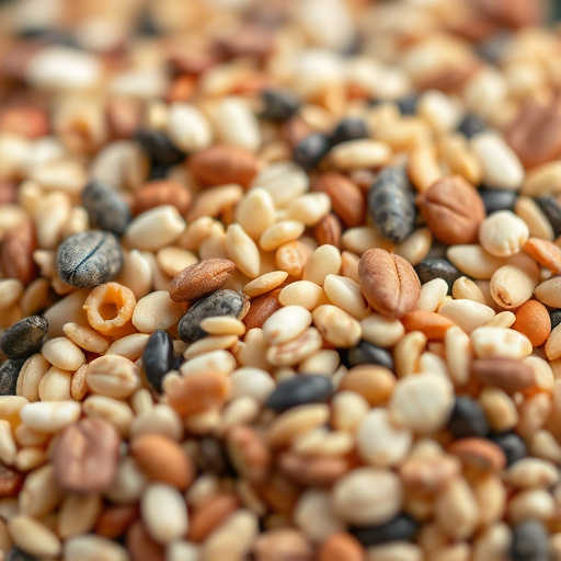 Close-up of mixed bird seed blend