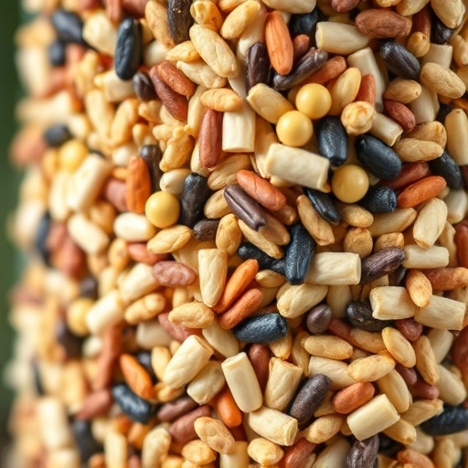 Close-up of mixed bird seed blend