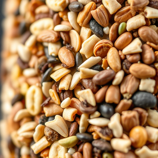 Close-up of mixed bird seed blend