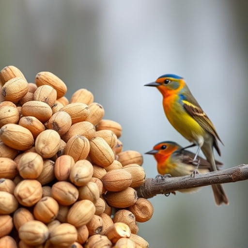 Close-up of peanuts for garden birds