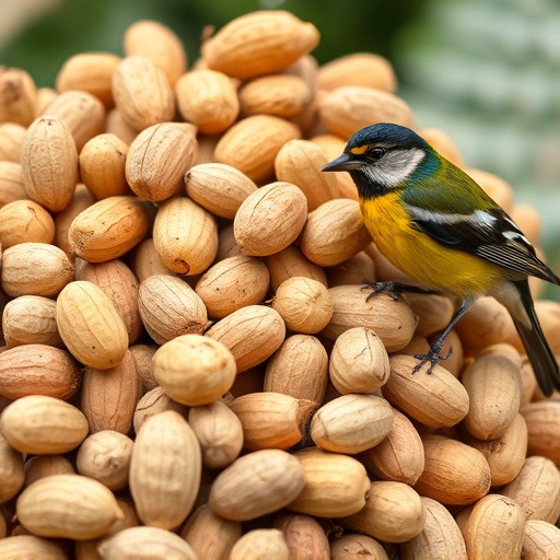 Close-up of peanuts for garden birds