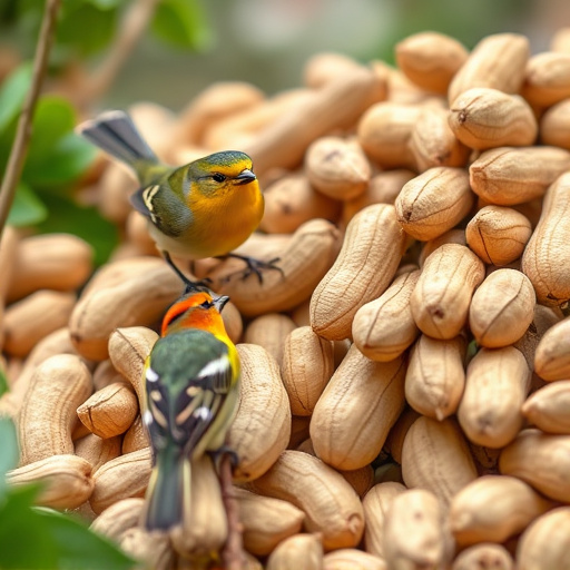 Close-up of peanuts for garden birds