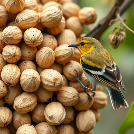Close-up of peanuts for garden birds