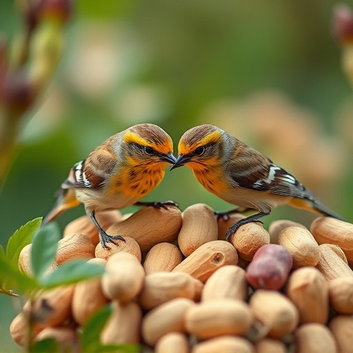 Close-up of peanuts for garden birds