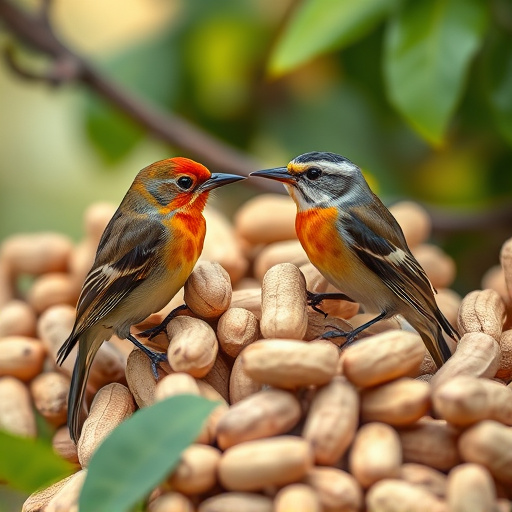 Close-up of peanuts for garden birds
