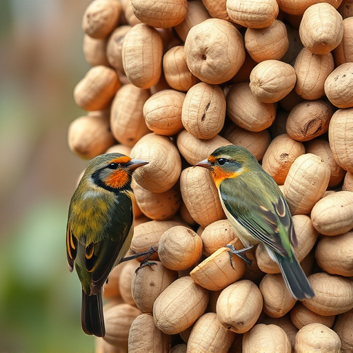 Close-up of peanuts for garden birds