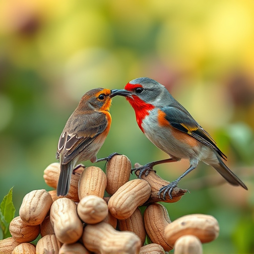 Close-up of peanuts for garden birds