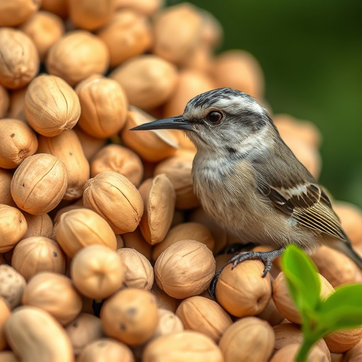 Close-up of peanuts for garden birds