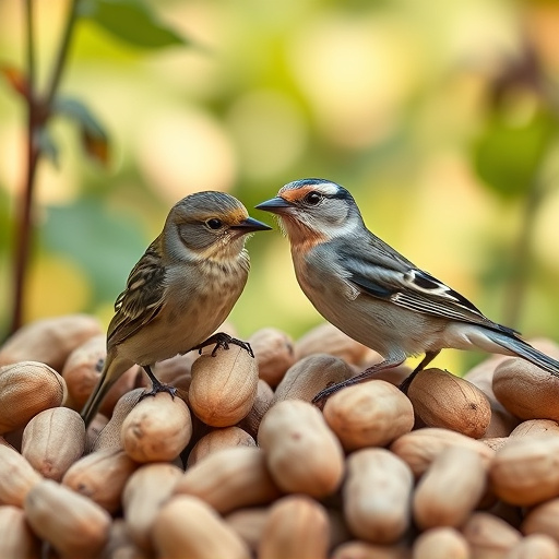 Close-up of peanuts for garden birds