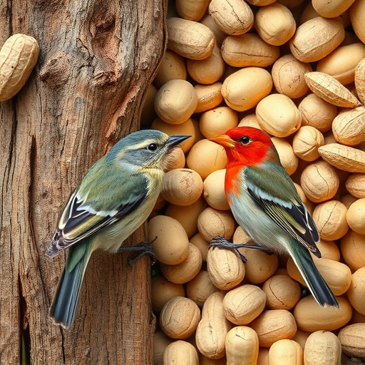 Close-up of peanuts for garden birds