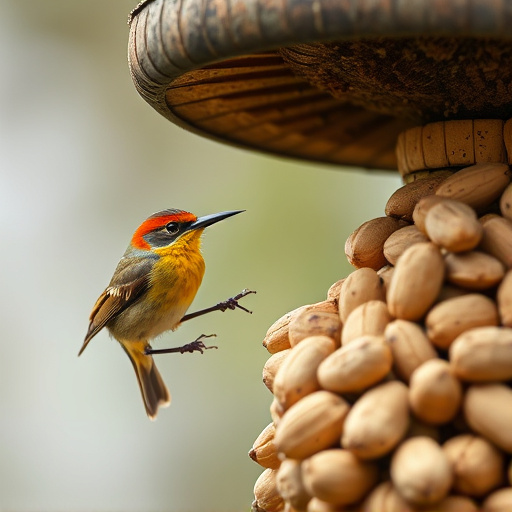 Close-up of peanuts for garden birds