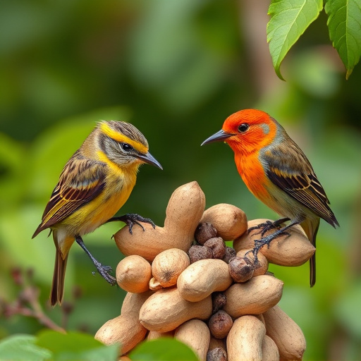 Close-up of peanuts for garden birds