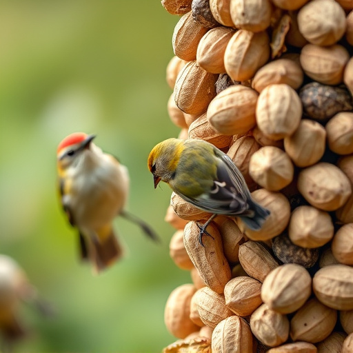 Close-up of peanuts for garden birds