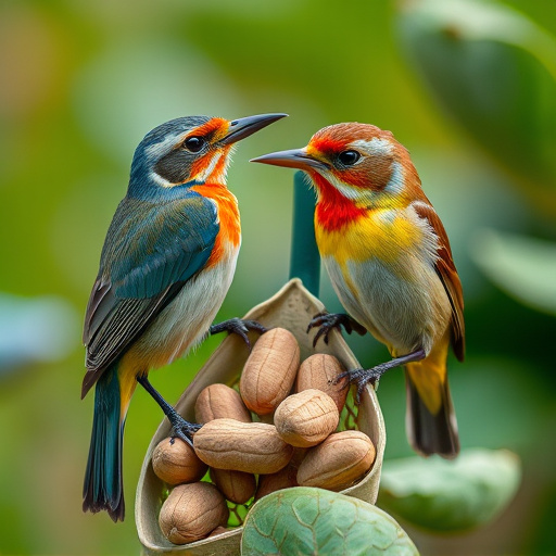 Close-up of peanuts for garden birds
