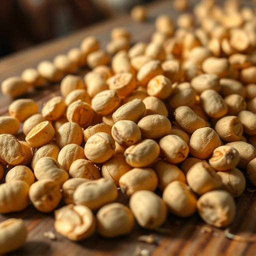 Close-up of peanuts on feeding table
