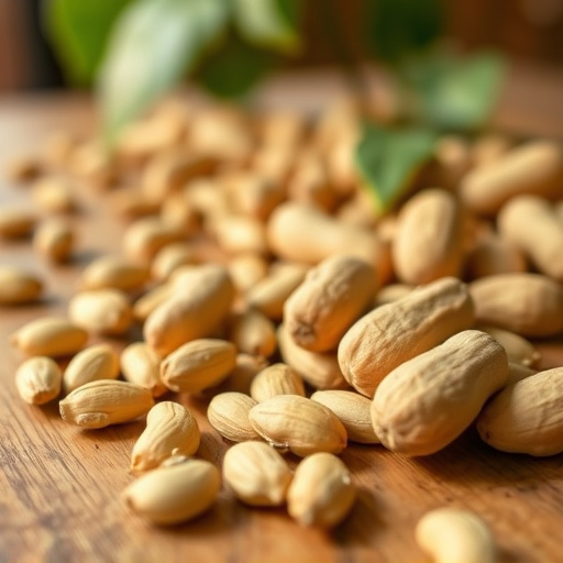 Close-up of peanuts on feeding table