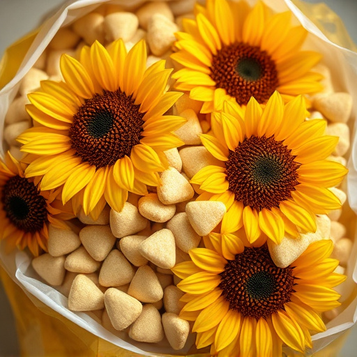 Close-up of premium sunflower hearts in bag