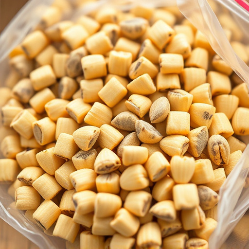 Close-up of premium sunflower hearts in bag