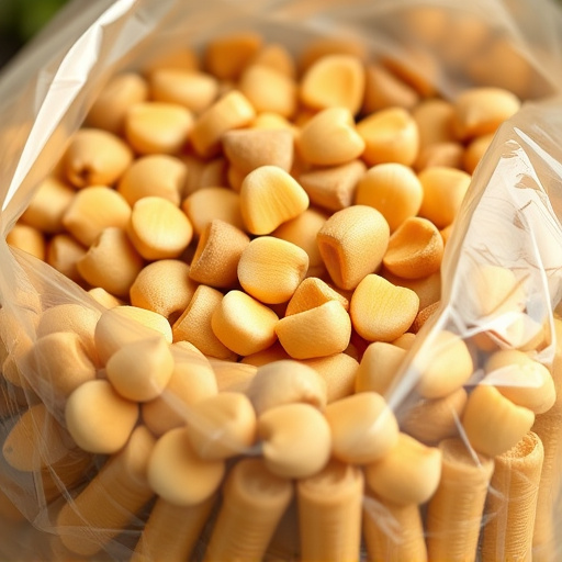 Close-up of premium sunflower hearts in bag