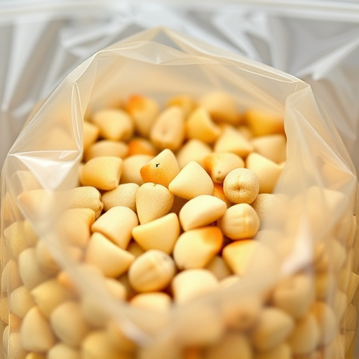 Close-up of premium sunflower hearts in bag