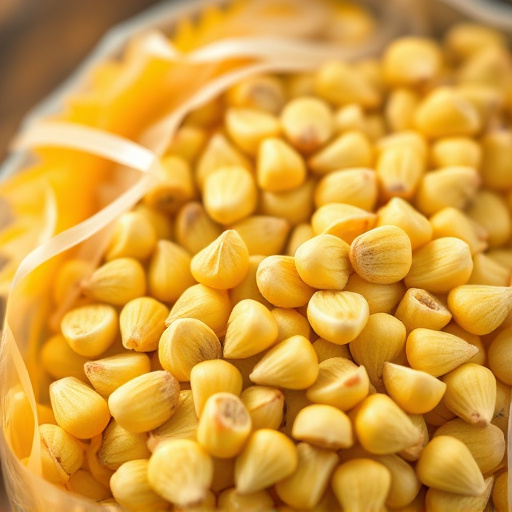 Close-up of premium sunflower hearts in bag