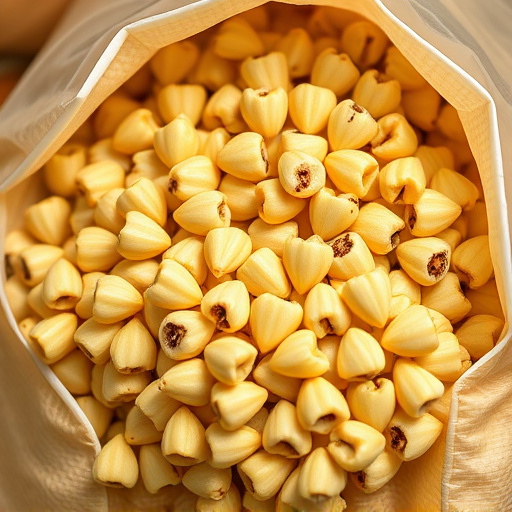Close-up of premium sunflower hearts in bag
