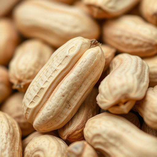 Close-up of shelled peanuts for wildlife