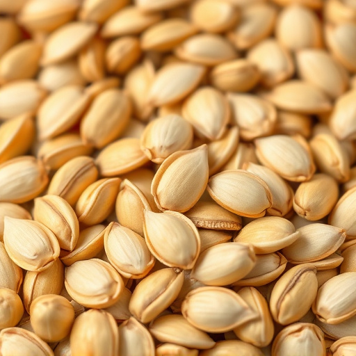 Close-up of shelled sunflower seeds
