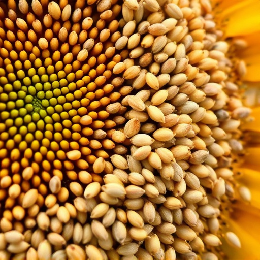 Close-up of sunflower and millet seeds