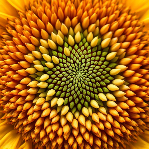 Close-up of sunflower and millet seeds