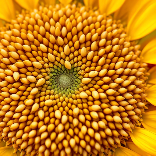 Close-up of sunflower and millet seeds