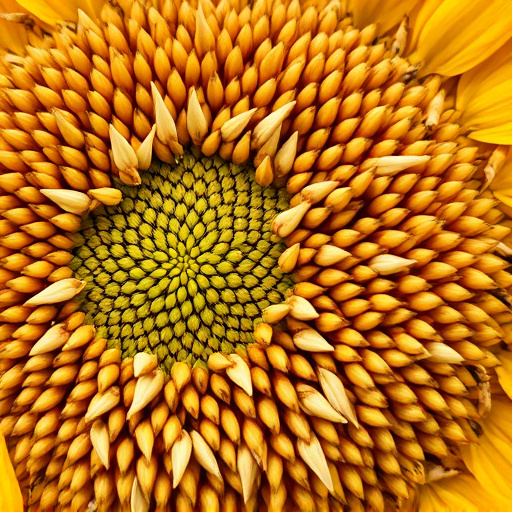 Close-up of sunflower and millet seeds