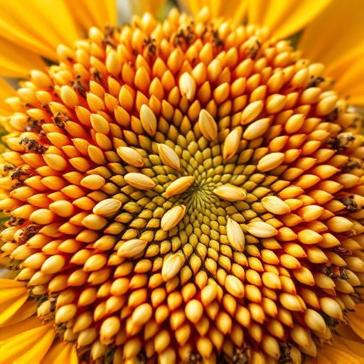 Close-up of sunflower and millet seeds