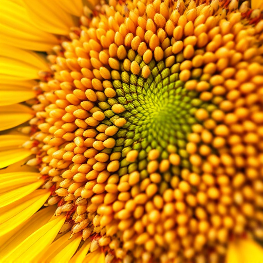 Close-up of sunflower and millet seeds