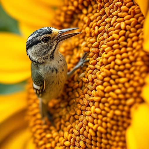 Close-up of sunflower bird seed