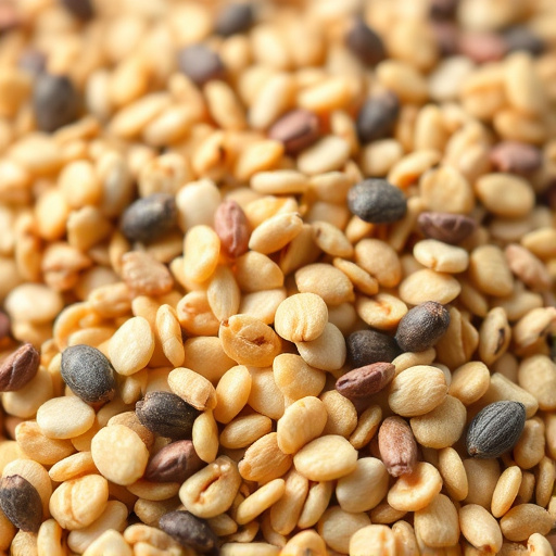 Close-up of wheat-free bird seed mix