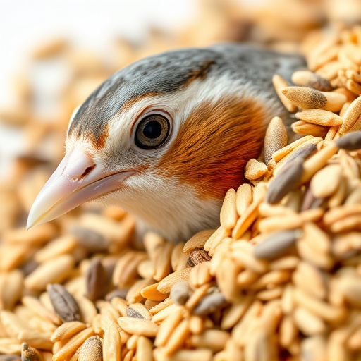 Close-up of wheat-free bird seed mix