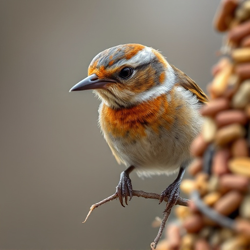 Close-up of wild bird food selection