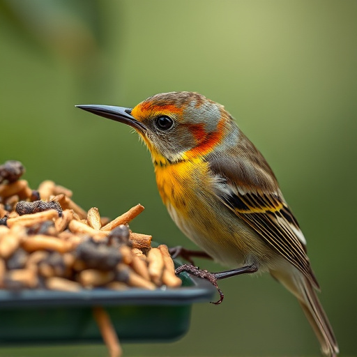 Close-up of wild bird food selection