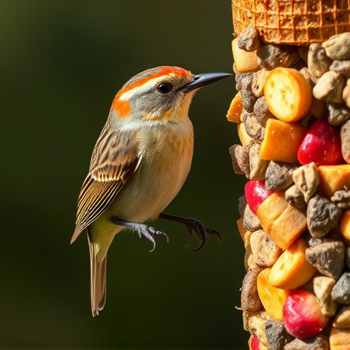 Close-up of wild bird food selection