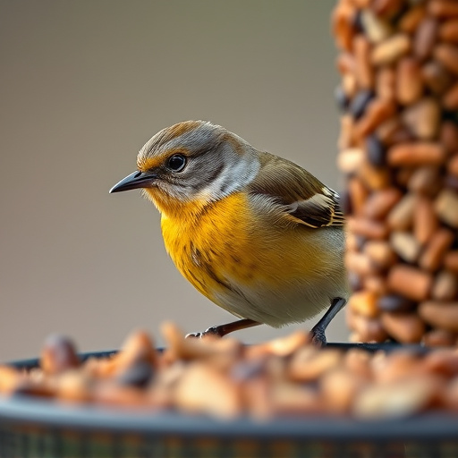 Close-up of wild bird food selection