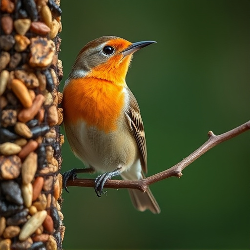 Close-up of wild bird food selection