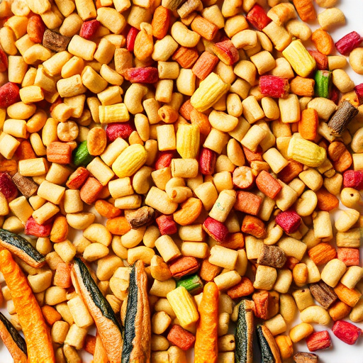 Colourful wheat-free bird food mix