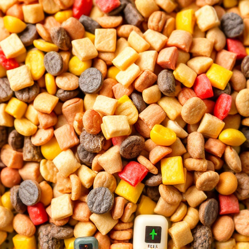 Colourful wheat-free bird food mix